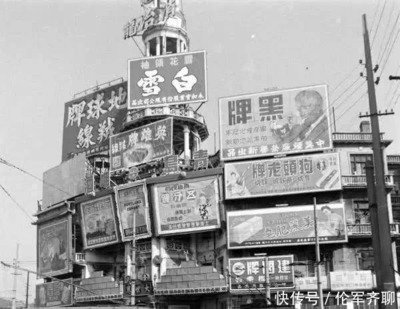 民國時期上海的街頭廣告 原來那時的商業就已如此發達&hellip;